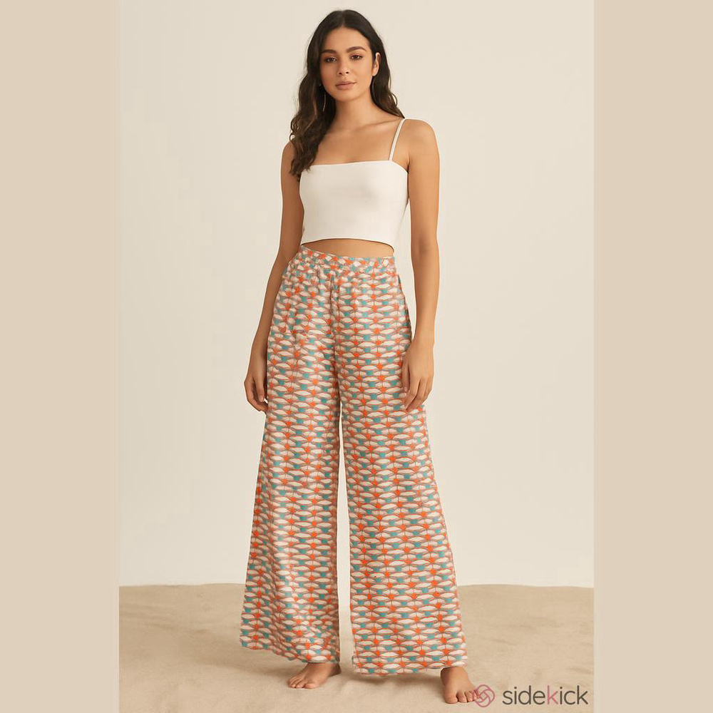 Jimmy Choo Laren Beach Pants S 100% Cotton NWT